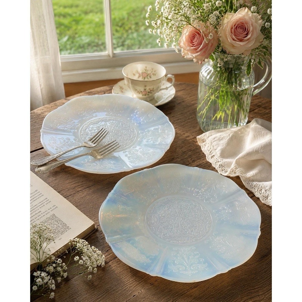 Macbeth-Evans American Sweetheart Monax Depression Glass Dinner Plate Lot Of 2